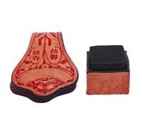 ZenithAur Porte-Craie en Cuir gravé avec adsorption magnétique pour Billard et Jeux de Table de Billard, Un accès Facile à la Craie, Accessoire élégant en Cuir de Vache (Red)