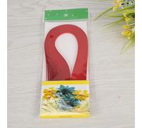 Zenithaur Quilling Paper Strips for Creative Projects, 600 Strips Quilling Pack à une largeur de 3 mm, papier Quilling bricolage pour le scrapbooking et le papier artisanal en (Red)