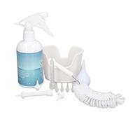 ZenithAur Système d'irrigation auriculaire doux avec poire à presser et bassin pour soins des oreilles à domicile, un kit complet de nettoyage des oreilles pour un retrait sûr du