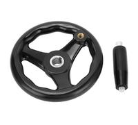 ZenithAur Volant de tour de 160 mm de diamètre extérieur avec alésage de 16 mm, un volant rond avec poignée amovible pour un réglage précis sur les fraiseuses