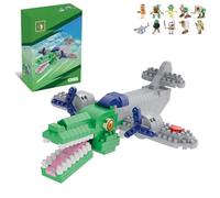ZenithAura Bombardiro Crocodilo Action-Figur Baukasten, Brainrot Spielzeug, Kreatives STEM Konstruktions-Set, Sammler Desktop-Deko Geschenk