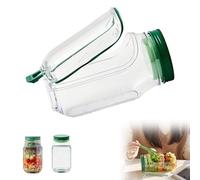 ZenithAura Salat Pod to Go, Boîte Repas Salade Fraîcheur avec Compartiment à Sauce, Boîte Salade to Go Anti-Fuites, Séparation Humide/Sèche à Couches Verticales, Conteneu