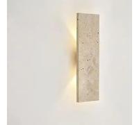 ZenithBeam Applique Murale Intérieure, Appliques Murales En Pierre Naturelle,LED Lumière Chaude 10W, Luminaires Applique Murale Chambre 32CM