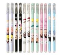 Zenithburst Stray Kids Merch Lot de 12 stylos et stylo merch kpop, 6 designs différents Skzoo, stylo effaçable, Stay Skzoo, parfait pour les fans de Kpop