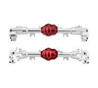ZenithRide 1/8 RC Crawler Car Metal Front Portal Portal Aile Bordeau de boîtier Couvercle Compatible avec Yikong YK4082 YK4083 ABSIMA Yucatan CR1 8(Front and Rear)