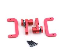 ZenithRide 2 Vitesses Shift Servo Horn Bras avec métal dig Protect Mount Set Set Compatible avec Les pièces de Mise à Niveau de la Voiture RC Crawler à 10 échelles pour Le modèle III(Red)