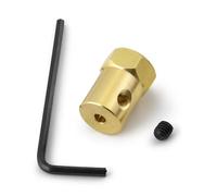 ZenithRide 3/4/5/6/7/8 mm en Laiton étendu de Pneu de Roue hexagonale Pneu de Roue de Roue Universel de Transmission du Moteur de Moteur Compatible avec 1 10 de Voiture RC(1Pcs Regular 3mm)