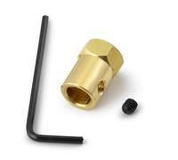 ZenithRide 3/4/5/6/7/8 mm en Laiton étendu de Pneu de Roue hexagonale Pneu de Roue de Roue Universel de Transmission du Moteur de Moteur Compatible avec 1 10 de Voiture RC(1Pcs Regular 8mm)