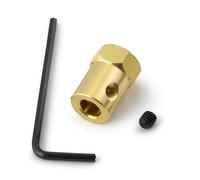 ZenithRide 3/4/5/6/7/8 mm en Laiton étendu de Pneu de Roue hexagonale Pneu de Roue de Roue Universel de Transmission du Moteur de Moteur Compatible avec 1 10 de Voiture RC(1Pcs Regular 6mm)