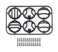 ZenithRide 6pcs Nylon Front Light Gardes Couverture Couverture Compatible avec 1/10 SCX6 AXI05000 RC Crawler Accessoires DE Carre