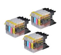 ZenithRide Cartouche d'encre Compatible avec MFC-J6910CDW J6710CDW DCP-J525N pour LC12 LC40 LC71 LC73 LC75 LC400 LC1220 LC1240(3set 12colors)