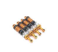 ZenithRide Ensemble d'amortisseur d'amortisseur en métal 4PCS 16889 16889A 16890 16890A SG1601 SG1602 Compatible avec Les Accessoires de mises en œuvre de Voitures RC à 16 échelles(Yellow)