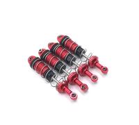 ZenithRide Ensemble d'amortisseur d'amortisseur en métal 4PCS 16889 16889A 16890 16890A SG1601 SG1602 Compatible avec Les Accessoires de mises en œuvre de Voitures RC à 16 échelles(Red)