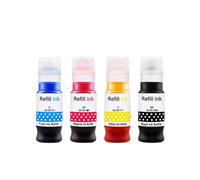 ZenithRide Ensemble de Bouteilles d'encre de Recharge de Pigment KCMY, 70ML X 4 Paquets, Compatible avec GI-25 GI25 MegaTank GX2020 GX1020