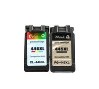 ZenithRide Lot de 2 Cartouches d'encre PG-445XL CL-446XL compatibles avec Les Fournitures d'imprimante MX494 MG2440 MG2540 MG2940 MG2942 pour numéro de pièce PG445 CL446(1set)