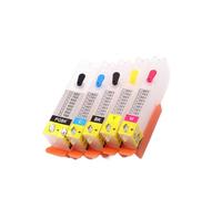 ZenithRide Lot de 2 Cartouches d'encre Rechargeables PGI 550 CLI 551 compatibles avec Les Fournitures d'imprimante IX6810 IP7250 6350 5450 MX925 MX725 MG7150 pour numéro de pièce PGI 550 CLI 551