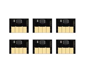 ZenithRide Mise à Niveau de Puce de Cartouche 727, 300ml, Chaque Couleur, Compatible avec DesignJet T920 T930 T1500 T1530 T2500 T2530(6PCS - PK CMY MK GY)