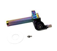 ZenithRide Poignée de torsion d'accélérateur de guidon d'accélérateur de moto en aluminium CNC compatible avec Pit Bike Motocross ATV CRF XR KLX 7/8 pouces 22 mm(multicolor)