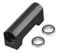 ZenithRide Support de palier d'arbre d'entraînement Central en Aluminium Compatible avec Les pièces de Remplacement de Mise à Niveau de la Voiture RC à 5 échelles(Black)