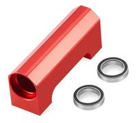 ZenithRide Support de palier d'arbre d'entraînement Central en Aluminium Compatible avec Les pièces de Remplacement de Mise à Niveau de la Voiture RC à 5 échelles(Red)