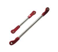 ZenithRide Tige de Servo de Direction de l'essieu Avant en métal, 2 pièces, Mise à Niveau, Compatible avec 104006 104010 104020 104026(Red)