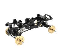 ZenithRide Transmission à Double Vitesse, Cadre entièrement métallique, télécommande, pièces de Voiture, Mise à Niveau Compatible avec FMS 1/24(Black)