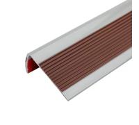 Zenithuxe Nez de Marche PVC Antidérapant 5x2,5 cm - Cornière d'Escalier en L Autocollante - Bande de Contre-Marche Adhésive pour Terrasse & Intérieur - Profil de Sécurité pour Escaliers en Carrelage