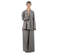 Zenithuxe Robe de Moine Bouddhiste Léger - Vêtement de Méditation Shaolin en Tissu Respirant,Tunique Unisexe pour Pratique Zen à la Maison ou au Temple,Habit de Moine Confortable Toutes Saisons