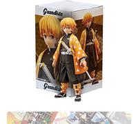Zenitsu Agatsuma: 24cm Grandista Statue Figurine Bundle with 1 D.B. Theme Compatible Trading Card (17740)