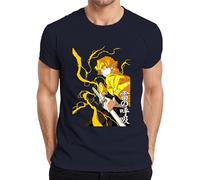 Zenitsu Kimetsu no Yaiba Blitz Épée Anime Manga Cadeau pour homme, bleu marine, L