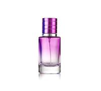 Zénitude Glassworks Flacon de parfum cylindrique en verre dégradé avec atomiseur à brume fine Violet 30 ml