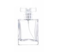 Zénitude Glassworks Vaporisateur de parfum vide en verre 50 ml - Atomiseur rectangulaire (argenté)