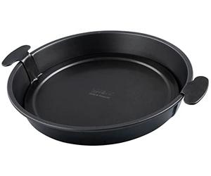 Zenker 3862 Moule à tarte avec fond amovible - 28 cm de diamètre - Moule à gâteau rond avec fond amovible - Moule à tarte, quiche et autres - Noir