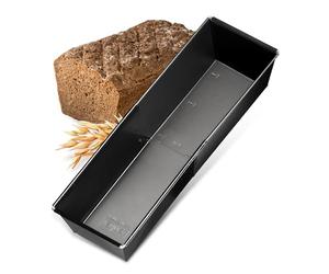 Zenker 3974 Moule a cake extensible, moule a gateau extensible de 28 à 40 cm, moule à gâteau, moule gateau rectangulaire, moule à pain de mie, moule a brioche, Acier, 28-40 x 16 x 10 cm