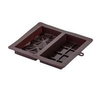 Zenker Double moule à chocolat en silicone pour chocolat Dubaï - Plaisirs créatifs au chocolat avec pistaches & Co, passe au lave-vaisselle, fabriqué en Allemagne