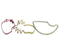 Zenker 44850 Lot de 3 emporte-pièces en acier inoxydable (ananas, fraise, pastèque)