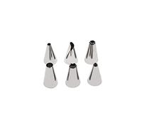 Zenker 44895 Lots de 6 douilles à pâtisserie en acier inoxydable, petit format, décoration gâteaux et cupcakes, pour poche à douilles, Acier inoxydable, Diamètre 1,8 cm, Hauteur 3 cm