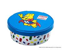 Zenker 46518 Boîte à Gâteau Haribo, Boîte à Biscuit, Boite de Rangement, Boîte à Bonbon, Polypropylène, Bleu, Blanc, 18,7 x 7,4 cm