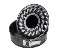 Zenker Moule à manqué et à savarin double fond 24 cm Black Metallic