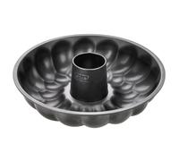 Zenker 6529 Moule à pain avec cheminée, moule à pain couronne, moule à gâteau, Acier, Noir, 32 x 9 cm