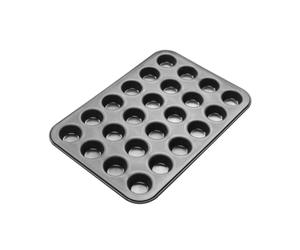Zenker 6541 Moule à muffins, moule à cupcakes, moule muffin 24 empreintes, moule à gâteau, Acier, Noir, 38,5 x 26,5 x 2 cm