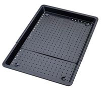 Zenker 6589 Plaque de cuisson extensible et perforée, Noir, Acier, 37-52 x 33 x 3 cm