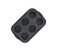 Zenker 685534 Moule à muffins en silicone fibre de verre, moule à cupcake, moule à muffin, moule à gâteau, Silicone, Fibre de verre, Nylon, Gris, 28,3 x 18,3 x 3 cm