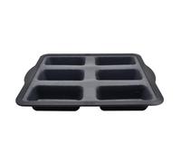 Moule 6 financiers Zenker Silicone fibre de verre ref 685535 Gris,Noir