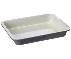 Zenker 7248 Special Cooking Cocotte Émail Gris/Crème 40,5 x 29,5 x 6 cm
