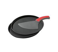 Zenker 7513 Set à pizza, moule à pizza, moule pour pizza napolitaine, Acier, Nylon, Noir, 29 x 29 x 3 cm