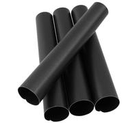 Zenker 7726 Lot de 4 moules tube pâtisserie, moule à gâteau en tube, tube pour croissants apéritifs, Acier inoxydable, Noir, 13 x 2,5 x 2,5 cm