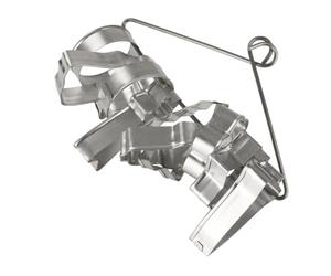 Zenker 7731 Set de 10 emporte-pièces de Noël sur cintre, emporte-pièces biscuits, emporte-pièce, Acier inoxydable, Argent, 4 x 4 cm
