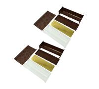 Zenker 9342950 Lot de 2 Moules à bûche à relief flocons de neige, Moule à bûche de Noël, Kit de réalisation de bûche de Noël, Plastique, Silicone, 30x8x6,5cm