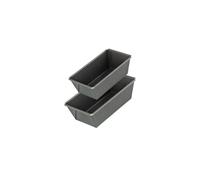 Zenker 9916650 Ensemble de 2 moules à cakes 20 cm et 16 cm, moule à cake, moule à gâteaux rectangulaires, moule a gateau, moule rectangle, Acier, 20,5 x 11,5 x 7 cm
